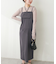 【natural coutureカットジョーゼットペンシルキャミソールワンピース