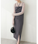 【natural coutureカットジョーゼットペンシルキャミソールワンピース