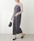 【natural coutureカットジョーゼットペンシルキャミソールワンピース
