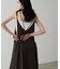 【natural couture】ダブルストラップキャミワンピース