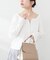 【natural couture】ファスナーあきカットカーディガン