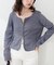 【natural couture】ファスナーあきカットカーディガン
