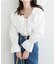 【natural couture】ラッフルレース衿チュニックブラウス