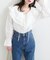 【natural couture】ラッフルレース衿チュニックブラウス