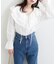 【natural couture】ラッフルレース衿チュニックブラウス