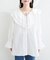 【natural couture】ラッフルレース衿チュニックブラウス