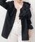 【natural couture】ラッフルレース衿チュニックブラウス