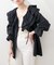 【natural couture】ラッフルレース衿チュニックブラウス