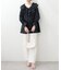 【natural couture】ラッフルレース衿チュニックブラウス