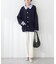 【natural couture】ダンボールニット金釦ミドルジャケット