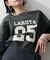 【LARUTA】LARUTA25:7分袖２WAYロゴロンT
