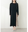 【natural couture】カットジョーゼットプリーツ切替ワンピース
