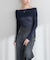 【natural couture】シアーギャザーオフショルプルオーバー