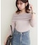 【natural couture】シアーギャザーオフショルプルオーバー