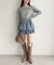 【one after another】デニムティアードミニスカート