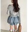 【one after another】デニムティアードミニスカート