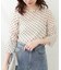 【natural couturシアー×フロッキーバルーン袖ブラウス