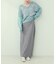 【natural couture】バックポケットリブタイトスカート