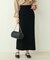 【natural couture】バックポケットリブタイトスカート
