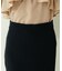 【natural couture】バックポケットリブタイトスカート