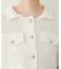【natural couture】フラッグヤーン金ボタン半袖カーデ