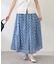 【インド綿100%】ボイルプリントスカート