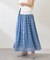 【インド綿100%】ボイルプリントスカート