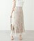 【natural couture】＜ｏｓｏｎｏ＞長さ変えれる配色レーススカート