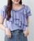 マルチウェイオフショルフリルTシャツ