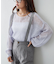 【WEB先行予約】モヘアタッチシアーニット
