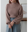 【WEB先行予約】ボトルネックリブプルオーバー