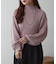 【WEB先行予約】ボトルネックリブプルオーバー