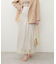 【natural couture】レース付きバイヤススカート
