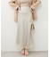 【natural couture】レース付きバイヤススカート