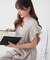 【continuer】一枚でらくちんオシャレ！シャーリングサロペット