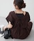 【continuer】一枚でらくちんオシャレ！シャーリングサロペット