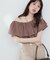 【natural couture】サッカーチェックオフショルブラウス