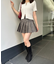 【RMAF】ベルト付合皮ミニスカート