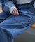 【NUNIFE】ロールアップデニムワイドパンツ