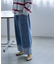 【NUNIFE】ロールアップデニムワイドパンツ
