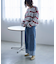 【NUNIFE】ロールアップデニムワイドパンツ