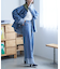 【NUNIFE】ロールアップデニムワイドパンツ