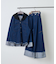 【NUNIFE】ロールアップデニムワイドパンツ
