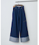 【NUNIFE】ロールアップデニムワイドパンツ