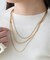 【nane】3連チェーンネックレス