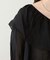 【natural couture】Ｖ開きフリルシアーブラウス
