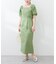 【natural couture】綿麻パフ袖ワンピース