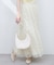 【natural couture】チュールレイヤードフレアスカート