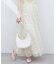 【natural couture】チュールレイヤードフレアスカート