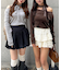 【ゆず@reve.perle_セレクト】ベロア＆ニットソーの2素材！